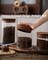 Glass Coffee Canisters Set of 2 500ml Airtight with Wooden Lids and Scoop